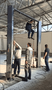 طریقه نصب جک دو ستون بندپک آمریکا در مجموعه صدر تهران11