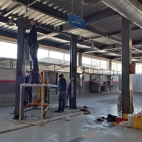 نصب جک بالابر دو ستون بندپک در دلفان آفرود6