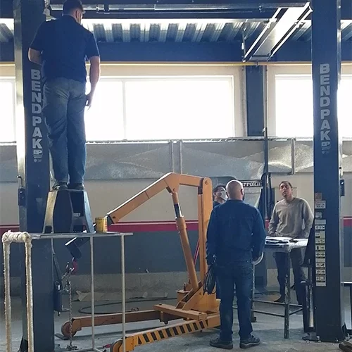 نصب جک بالابر دو ستون بندپک در دلفان آفرود7