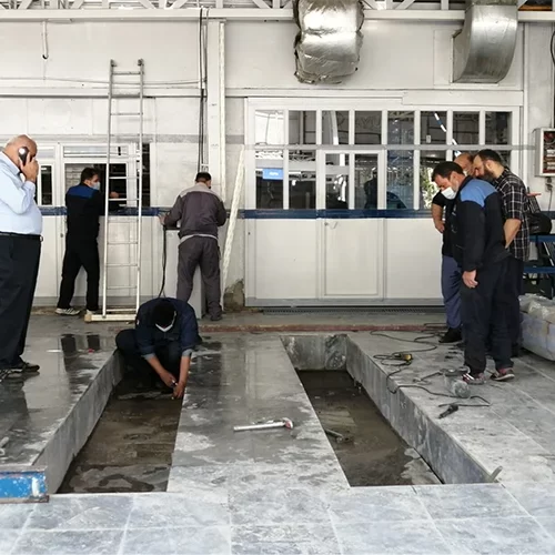 نصب جک قیچی میزان فرمان و جک قیچی دوبل در نمایندگی هیوندای هویک13 (1)