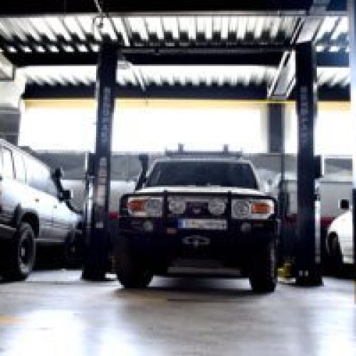 نصب جک بالابر دو ستون بندپک در دلفان آفرود2